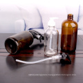 250ml 500ml 1000ml empty amber hand sanitizer alcohol dispenser glass bottles with pump